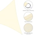 thumbnail image 4 of Yescom 22Ft Triangle Sun Shade Sail Canopy 97% UV Block Commercial Carpark Pool Camping Playground Outdoor Off White, 4 of 12
