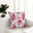 thumbnail image 6 of Yiaed Peonies And Roses Print Pillow Covers Super Soft Decorative Square Throw Pillow Covers Case Cushion Covers for Sofa Couch Bedroom Car Decor（No pillow core）-20"x20", 6 of 7