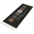 thumbnail image 2 of Hallway Runner Rug 2'x 6', Black Reversible Washable Rug with Tassels, Farmhouse Country Vintage Wooden Grain Plaid Decorative Modern Soft Carpet Mat for Living Room, Kitchen, Dining Room, 2 of 9