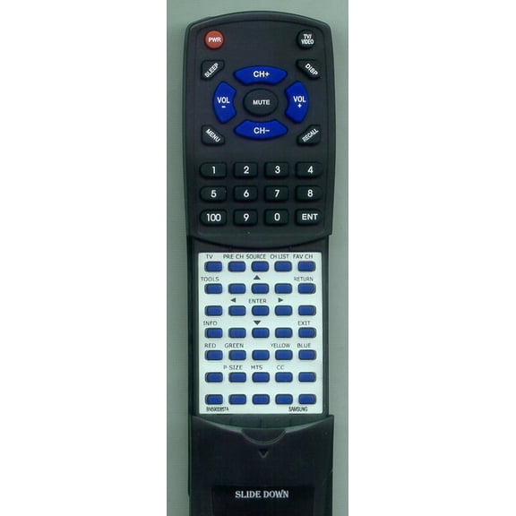 Replacement Remote for SAMSUNG BN59-00857A, RTBN5900857A, BN5900857A, LN26B460, SYNCMASTER P2770HD, SYNCMASTERP2770HD, LN22B350, LN32B360F1DX, LN32B3