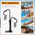 thumbnail image 5 of Hot Tub Handrail,360 Rotatable Spa Side Handrail Adjustable Height, Rust-proof Aluminum Spa Step Hot Tub Hand Rail with Slide-Under Mount Base for Indoor & Outdoor,600LBS Capacity, 5 of 9