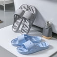thumbnail image 2 of Zapatillas de casa para las cuatro estaciones, zapatillas de baño antifugas, zapatillas de baño para hombre y mujer con suela suave, huecas y antideslizantes, 2 of 5