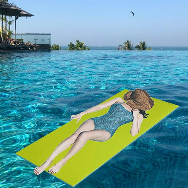 Water Floating Mat Unsinkable Floating Pad for Swimming Pool Summer Outdoor with Strap