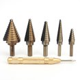 thumbnail image 2 of High Speed Steel Cone Step Drill Bit Set - 5pcs, 2 of 9