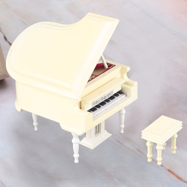 Piano en miniatura, réplica de piano en miniatura de madera, modelo de piano, instrumentos en miniatura diseñados para el futuro