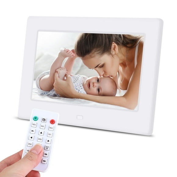 Alarm Photo Frame,7Inch 1024*600HD Digital Photo Digital Photo Frame Music Photo Frame True to Its Promise