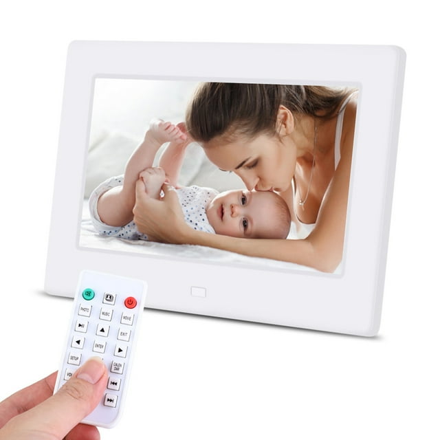 Alarm Photo Frame,7Inch 1024*600HD Digital Photo Digital Photo Frame Music Photo Frame True to Its Promise