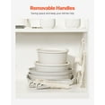 thumbnail image 3 of VEVOR 17 Piece Pots and Pans Set Granite Nonstick Kitchen Cookware Induction White, 3 of 9