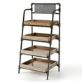 thumbnail image 3 of Furniture of America Siff 4-Shelf Bookcase, Sand Black, 3 of 8
