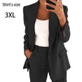 thumbnail image 2 of Sonducket Cárdigan adelgazante con solapa a la moda para mujer de invierno, traje de Color sólido, abrigo con cuello superior, accesorio de Abrigos y chamarras 3XL, 2 of 5