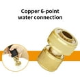 thumbnail image 5 of Brass Hose Quick Connection Adapters Couplings Corrosions Resistant Construction Secure Twist On Mechanism 2pcs, 5 of 8