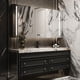 thumbnail image 3 of American Retro Oak Solid Wood Bathroom Cabinet Rock Ceramic Washbasin Luxury Bathroom Vanity Sink Cabinet  Bathroom Furniture My Lux Decor Round, 3 of 23