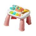 thumbnail image 2 of MERIGLARE Baby Activity Learning Table Toys Music Learning Table for Age 3 4 5 6 Girls Pink, 2 of 9