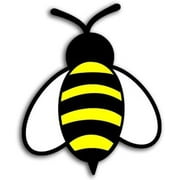 Bumble Bee Shaped 3M Reflective sticker| Fun Honey Beekeeper Decal