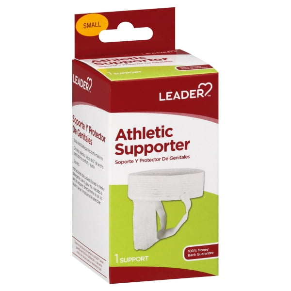 Leader Athletic Supporter, White, Small, 1ct 096295124859S527