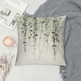 thumbnail image 2 of COMIO  Green Plants Throw Pillow Cover Green Leaf Decorative Pillowcase Square Farmhouse Country Pillow Case Cushion Covers for Home Bedroom Office Sofa Car Couch Chair Decor, 2 of 5
