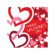 Happy Valentine's Day Lunch Napkins Set, 24 Count
