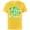 Yellow, variant on Disney Mickey Mouse Retro Classic Poses - Short Sleeve Cotton T-Shirt for Adults - Customized-Black
