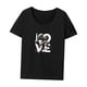 thumbnail image 3 of Camiseta para mujer, camiseta básica transpirable de verano para viajes de vacaciones, regalo para mujer M, 3 of 7