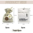 thumbnail image 4 of Home Refillable Fragrance Sachets 6-Pack, Lavender & Freesia Corn Cob Scent Bags for Closet Car Drawer, Natural Long-Lasting Freshener, Hemp Fabric Pouches, 4 of 4
