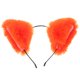 thumbnail image 1 of FELTECHELECTR Diadema de peluche con orejas de dibujos animados, accesorio para el cabello para mujeres y niñas, color naranja para fiestas, 1 of 6
