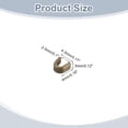 thumbnail image 2 of 40Pack #5 Tapones en forma de U para deslizadores de cremallera de extremo cerrado, Bronce, 2 of 7