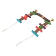 thumbnail image 4 of Parrot Swing Stand Pure Natural Logs Parrot Standing Swing with Colorful Rattan Ball for Bird Swing Toys, 4 of 14