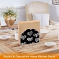 thumbnail image 4 of Zebra Stripes Hearts Napkin Holders for Tables Napkin Stand Paper Holder Organizer Tabletop Tissue Box Dispenser, 4 of 8