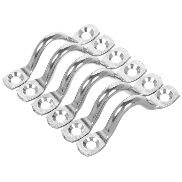 HOOWIFFY Poignée pour Bateau 10 Pcs Poignées de Kayak en Acier Inoxydable avec Forme d'Arc pour Navigation Argent 2.16x0.59x0.39 Po