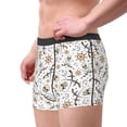 thumbnail image 2 of Yiaed Pirate skulls Print Men's Soft Cotton Boxer Shorts Breathable Boxers Underwear Moisture-Wicking Underwear Stretch Boxer Briefs for Man-Large, 2 of 5