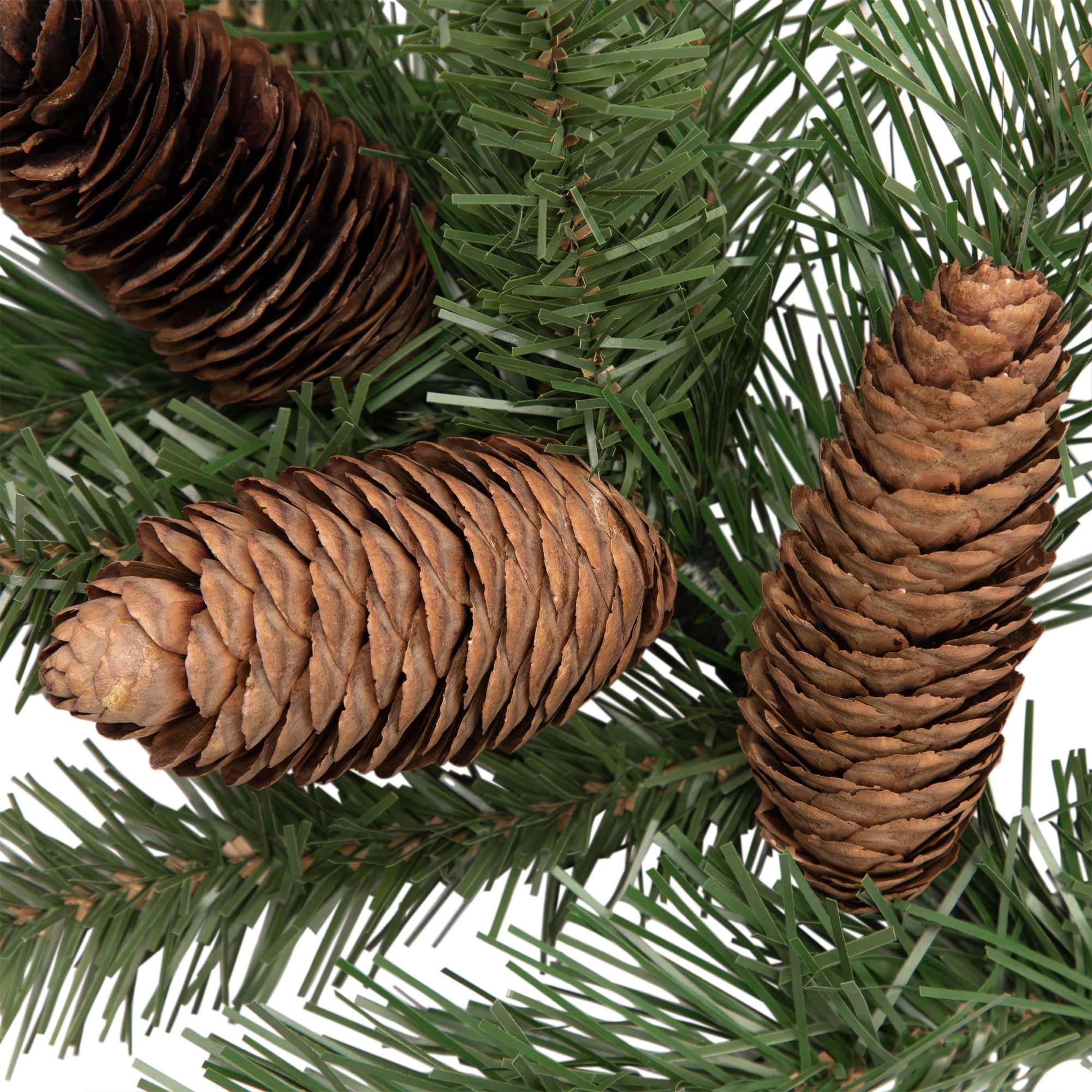 15" Dakota Red Pine Artificial Christmas Craft Spray with Pine Cones
