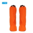 thumbnail image 3 of Unique Bargains Waterproof Shoe Covers, Rain Shoe Cover Snow Boot Covers, S, Orange, 3 of 5