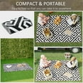 thumbnail image 4 of Outsunny Reversible Outdoor RV Rug, Black & White, 4' x 6', Waterproof, UV Resistant, 4 of 10