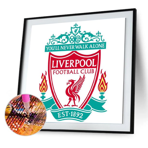 Cuadros Decorativos Kit de pintura de resina de diamante cuadrado completo de insignia de equipo de fútbol DIY (ZQF2575) DQrwqpou Nuevos Originales