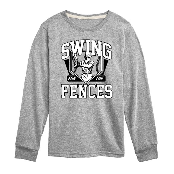 Instant Message - Swing For The Fences Long Sleeve Graphic T-Shirt