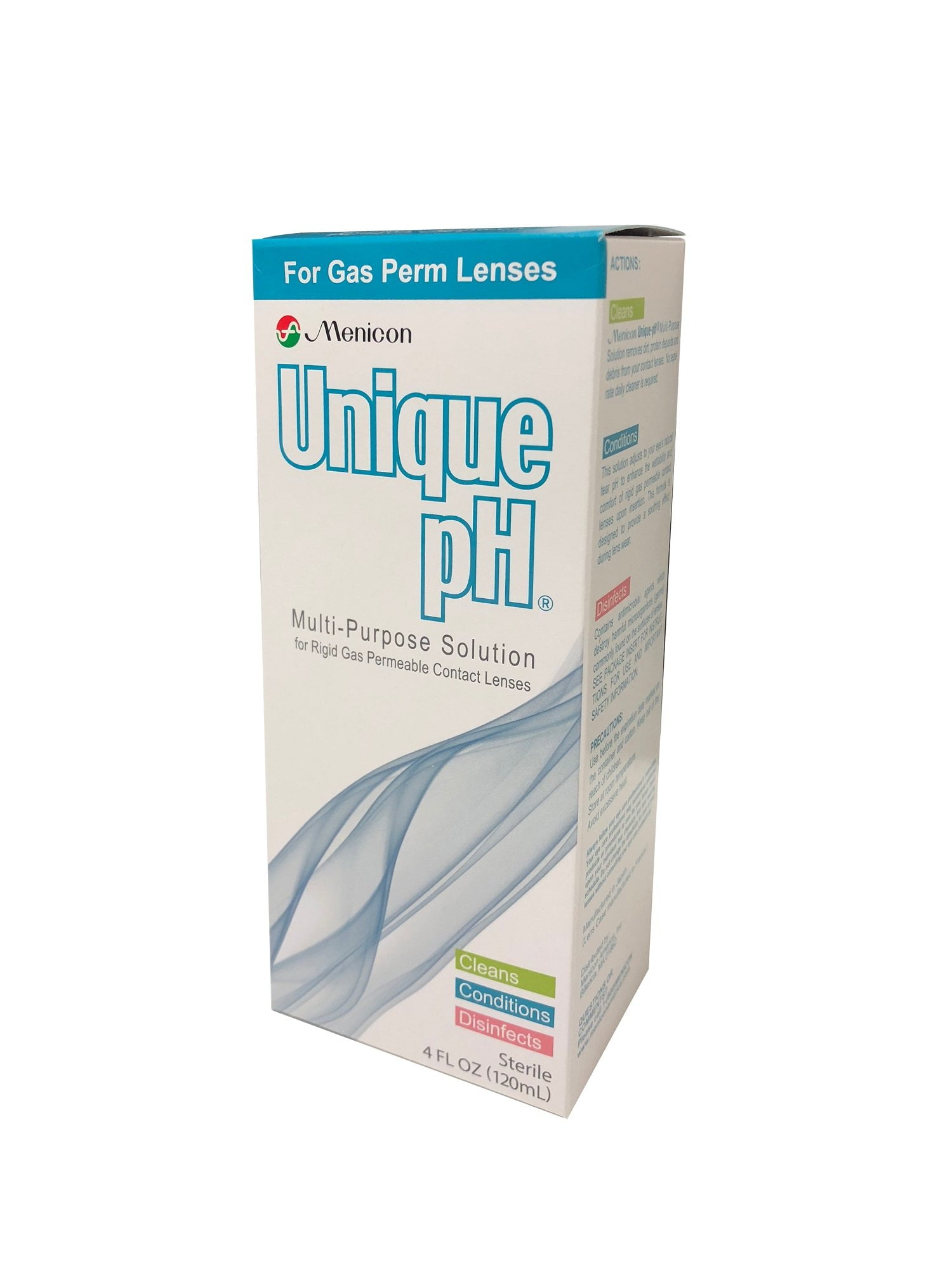 Menicon Unique pH MultiPurpose Solution and RGP Lens Case 4 FL Oz