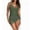 Army Green, variant on ZZwxWA Women One Piece Swim Dress Belly Control Swimsuits Solid Slimming Mesh Sheer Sarong Wraps Bathing Suit Side Drawstring
