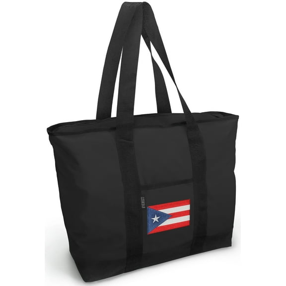 Puerto Rico Tote Bag Deluxe Puerto Rican Flag Tote Bags