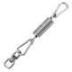 thumbnail image 1 of TFixol 304 Juego de ganchos de resorte de extensión para columpio silla hamaca para exteriores, 1 of 5