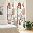 thumbnail image 4 of Ambesonne Mid Century Curtains 2 Panel Set, Modern Boho Round Leafy, Pair of - 28" x 95", Laurel Green Cinnamon, 4 of 4