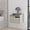 16#Gray,Engineered Wood, variant on Florence Floating Nightstand with Drawer and Dual-Shelf Display,Gray Engineered Wood Furniture Bedroom Nightstands