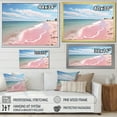 thumbnail image 4 of Designart "Pink Simplicity Beach Landscape I" Landscapes Canvas Print, 4 of 5