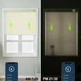 thumbnail image 3 of Yoolax Motorized Smart Shade with Remote Control Electric Half-Shading Roller Cordless Window Blind(80% Shading Off-white,24"W x 72"H), 3 of 6