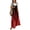 Deep Red, variant on Women's Ombre Gradient Print Bib Overalls, Casual Loose Fit Wide Leg Jumpsuit, Comfy Everyday Tie-Dye Long Pants One Piece with Pockets