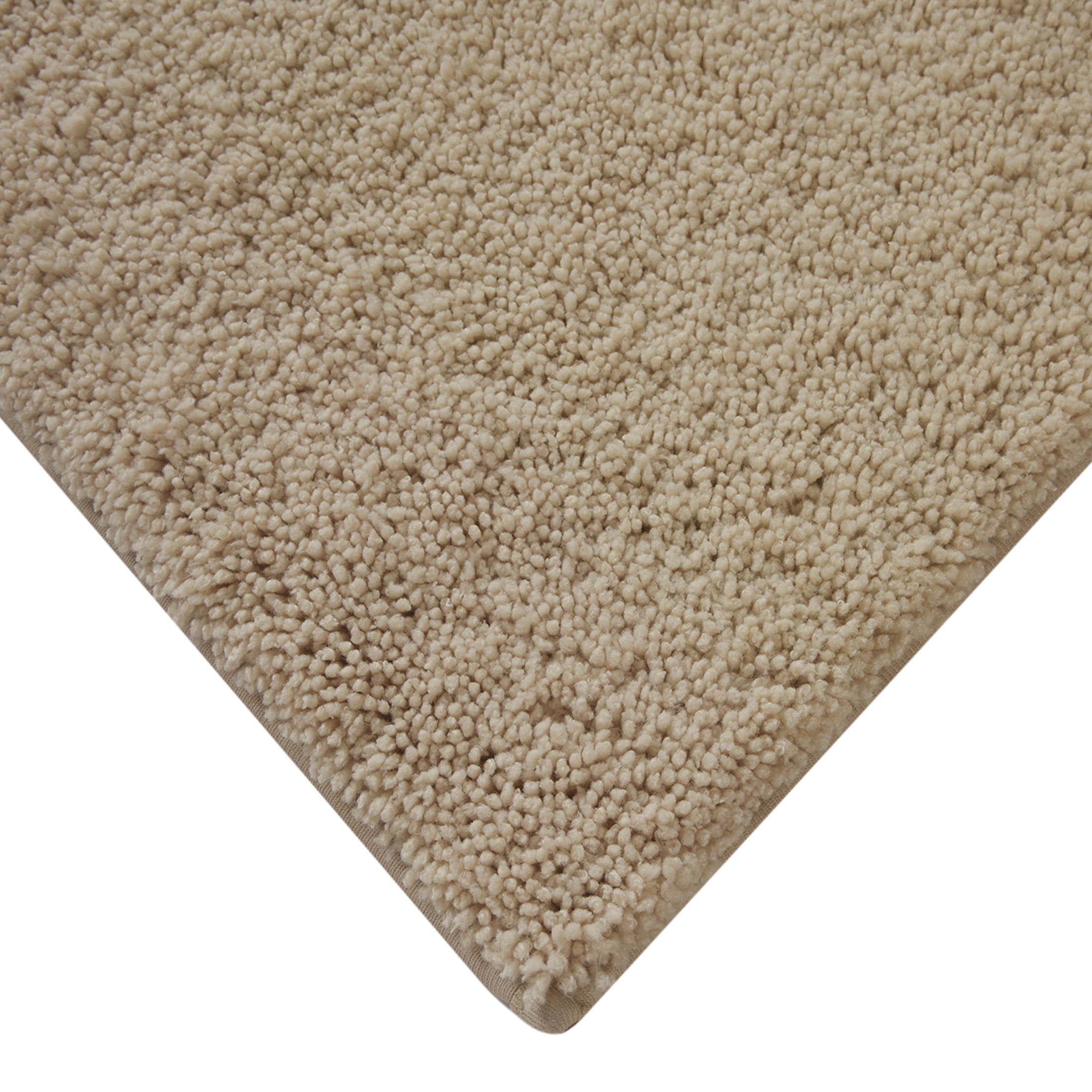 Mainstays Performance Recycled Polyester Bath Rug, Papyrus Beige, 24" x 40"