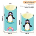 thumbnail image 4 of Cute Penguin with Sunglasses Swim Circles Flickering Flameless Candles with Remote Timer Battery Operated LED Tealight Set of 2 S, 4 of 8