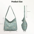 thumbnail image 2 of Artistic Floral Butterfly Canvas Tote – Colorful Bee and Flower Design for Spring, 2 of 4