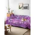 thumbnail image 3 of Happy Birthday Purple Couch Cover, Gifts Balloons Goblet Shinning Glitter Ribbons Sofa Cover Blanket for 2 Seat Cushion, Sectional Sofa Slipcover Protector for Living Room Bedroom 71''x102'', 3 of 9