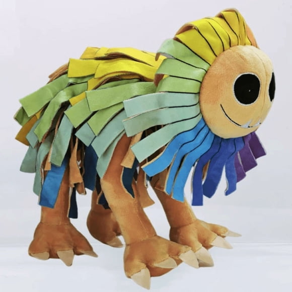 Poppy Playtime Chapter 4 Yarnaby Plush Toy, 9.1 Inch Rainbow Lion Stuffed Doll, Collectible Horror Game Merchandise