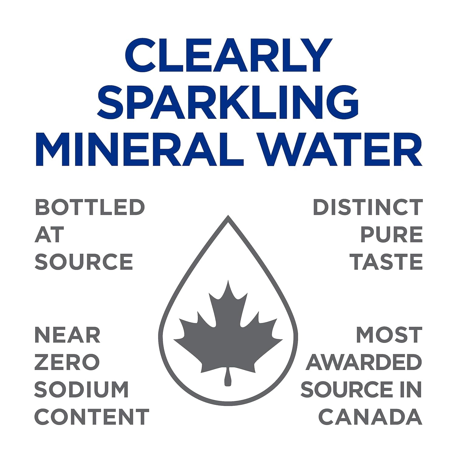 Clearly Canadian Clearly Sparkling Spring Water Beverage | Natural, Carbonated, Flavored Seltzer Water | 1 Case (12 Bottles x 325mL)